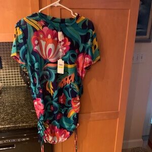 Trina Turk multi color bathing suit cover up.